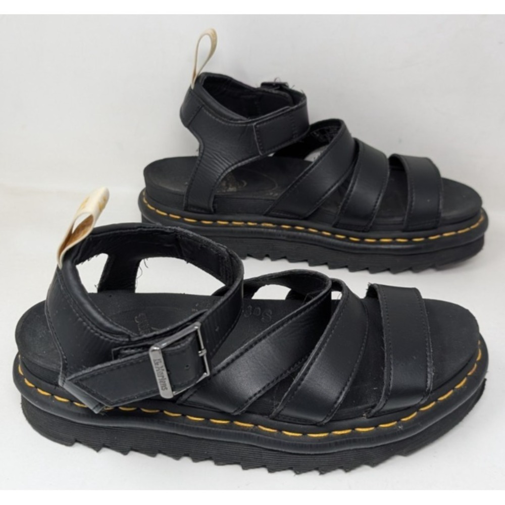 Dr. Martens V Blaire Black Vegan Sandals Women's 8 US